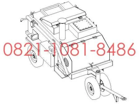 desain asphalt sprayer 1200 liter