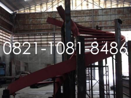 proses fabrikasi tangga spiral